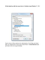 20 thủ thuật hay nhất cho menu Start và Taskbar trong Windows 7 – P.3 pdf