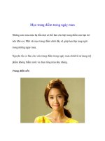 Mẹo trang điểm trong ngày mưa potx