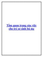 Tầm quan trọng của việc cho trẻ sơ sinh bú mẹ pptx