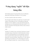9 ứng dụng “ngốn” dữ liệu hàng đầu docx
