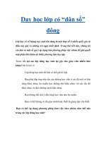 Dạy học lớp có “dân số” đông potx