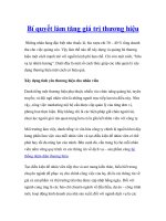 Bí quyết làm tăng giá trị thương hiệu pdf