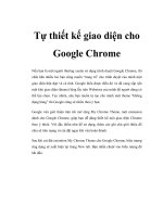 Tự thiết kế giao diện cho Google Chrome ppsx
