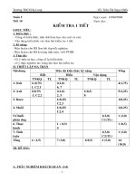 kiểm tra 1 tiết hóa 9 số 1