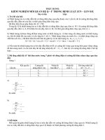 THỰC HÀNH: KIỂM NGHIỆM MỐI QUAN HỆ Q ~ I2 TRONG ĐỊNH LUẬT JUN – LEN-XƠ.