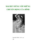 MAI HUY DŨNG VỚI NHỮNG CHUYỂN ĐỘNG CỦA HÌNH ppt