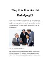 Công thức làm nên nhà lãnh đạo giỏi pdf