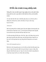 10 lỗi cần tránh trong nhiếp ảnh ppt