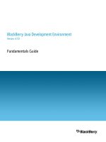 BlackBerry Java Development Environment pptx