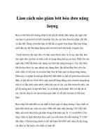 Làm cách nào giảm bớt hóa đơn năng lượng ppt