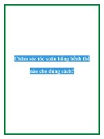 Chăm sóc tóc xoăn bồng bềnh thế nào cho đúng cách? pot