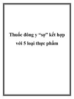 Thuốc đông y “sợ” kết hợp với 5 loại thực phẩm ppt