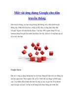 Một vài ứng dụng Google cho dân truyền thông docx