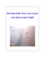 Drawing Scale: Easy ways to give your pieces some weight ppt