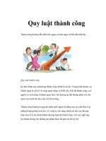 Quy luật thành công potx