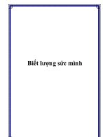 Biết lượng sức mình pdf