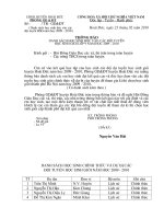 Đôị tuyển dự thi thành phố 2009-2010