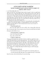 KINH NGHIỆM SOẠN GIẢNG GIÁO ÁN ĐIỆN TỬ   TRONG MÔN TOÁN