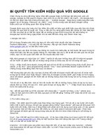 Bí quyết tìm với google