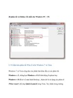 20 phím tắt và Hotkey tốt nhất cho Windows PC – P2 potx