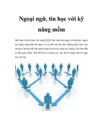 Ngoại ngữ, tin học với kỹ năng mềm pps