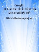 Thiên văn - Phần I Hệ Mặt Trời và các hành tinh trong hệ Mặt Trời pot