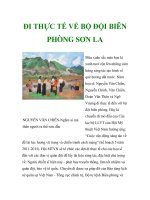 ĐI THỰC TẾ VỀ BỘ ĐỘI BIÊN PHÒNG SƠN LA pptx