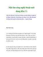Một làn sóng nghệ thuật mới đang đến docx
