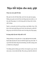 Mẹo tiết kiệm cho máy giặt pptx