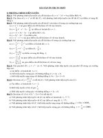 Bài tập ôn thi TNTHPT cho HS yếu