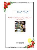 LUẬN VĂN ĐỀ TÀI: “Vấn đề bán phá giá da giày Việt Nam vào thị trường EU” potx