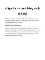 Cấp cứu da mụn bằng cách thể dục pptx