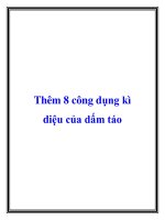 Thêm 8 công dụng kì diệu của dấm táo ppt