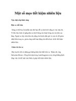 Một số mẹo tiết kiệm nhiên liệu docx