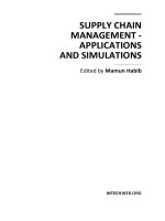 SUPPLY CHAIN MANAGEMENT APPLICATIONS AND SIMULATIONS pot
