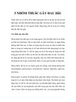 5 NHÓM THUỐC GÂY ĐAU ĐẦU doc