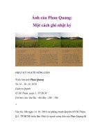 Ảnh của Phan Quang: Một cách ghi nhật ký ppt