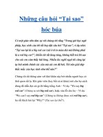 Những câu hỏi “Tại sao” hóc búa ppt