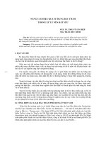 báo cáo khoa học  'nâng cao hiệu quả sử dụng bấc thấm trong xử lý nền đất yếu'