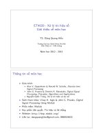 ET4020 - Xử lý tín hiệu số Giới thiệu về môn học doc