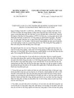 Thông báo số 2961/TB-BNN-VP ppt