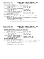 Đề KT cuối năm (hóa 9)