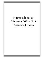 Hướng dẫn tải về Microsoft Office 2013 Customer Preview pot