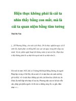 Hiện thực không phải là cái ta nhìn thấy bằng con mắt, mà là cái ta quan niệm bằng tâm tưởng pptx