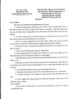 Đề thi pháp luật áp dụng trong hoạt động định giá và thẩm định giá tài sản docx