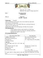 giao án lớp 1 tuần 23 ( 2 buổi . mới 0