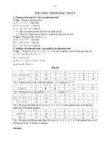 Chuyên đề Hàm số bậc nhhất