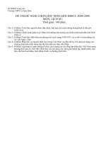 DE VA DAP AN HSG LICH SU (LONG AN-2008-2009).doc