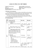 Giáo án chủ nhiệm lớp 11