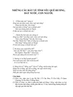 Văn bản SGK Những câu hát về t/y quê hương, đất nước